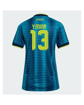 Billige Fotballdrakt Colombia Yerry Mina #13 Replika Bortedrakt Dame VM 2026 Kortermet Billige Fotballdrakt Colombia Yerry Mina #13 Replika Bortedrakt Dame VM 2026 Kortermet